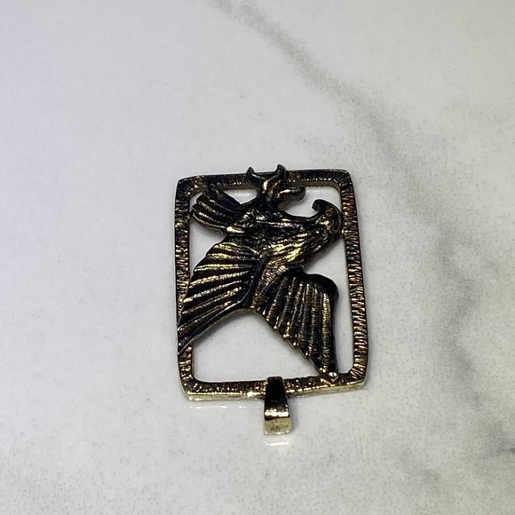 Sterling silver eagle pendant 925 vintage antique - Picture 2 of 4